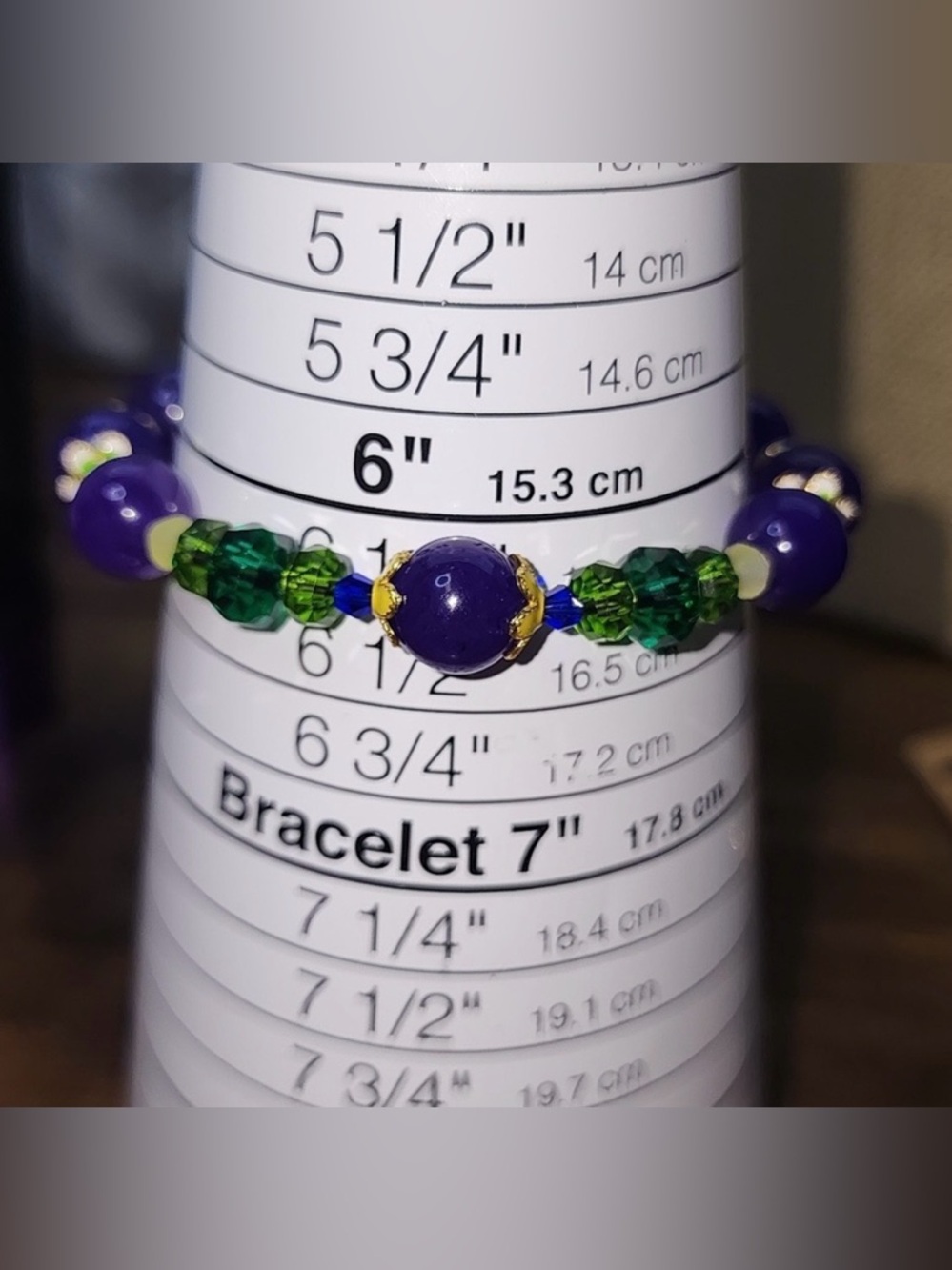 Violet Bouquet Swarovski Crystal Amethyst Gemstone Magenet Closer Braclet 6.25 - Picture 3 of 6
